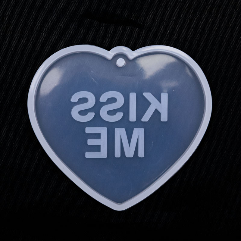 Molde de silicona colgante corazón 67*60mm