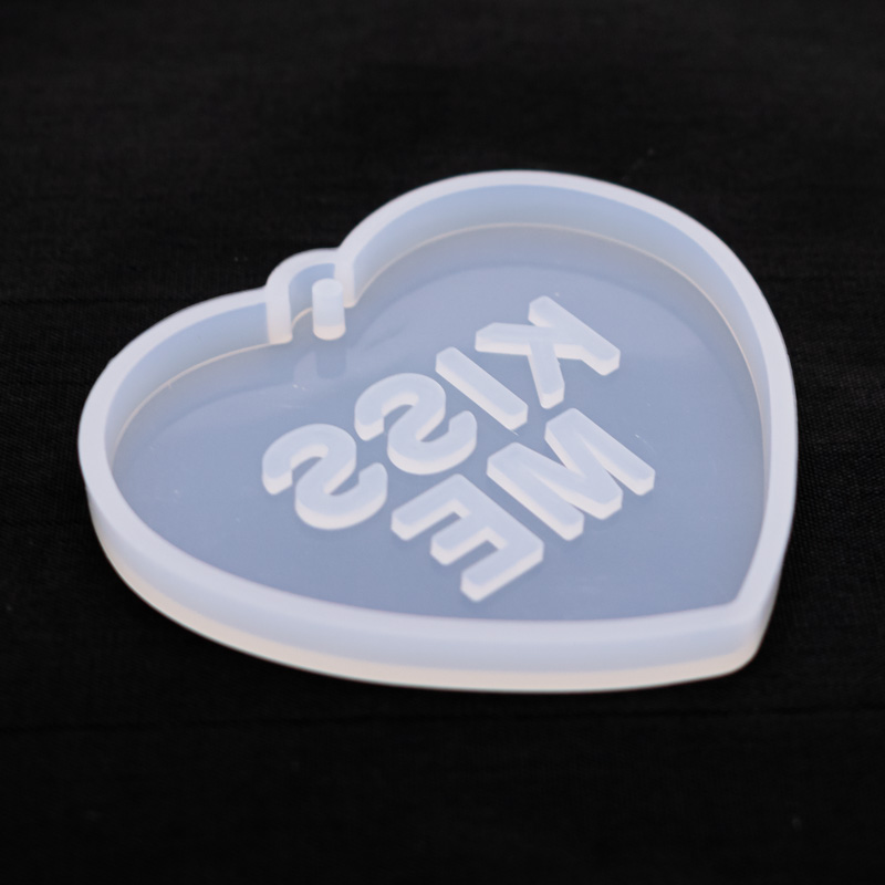 Molde de silicona colgante corazón 67*60mm