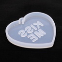 Molde de silicona colgante corazón 67*60mm