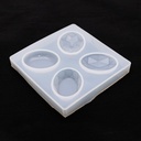 Molde de silicona dije 4 división 95*95mm