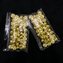 Campana enchapado dorado 16mm 50 piezas