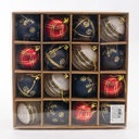 Pelota de navidad colgante 16pc