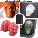 Molde de silicona para hielo calavera 11.6*8.5cm
