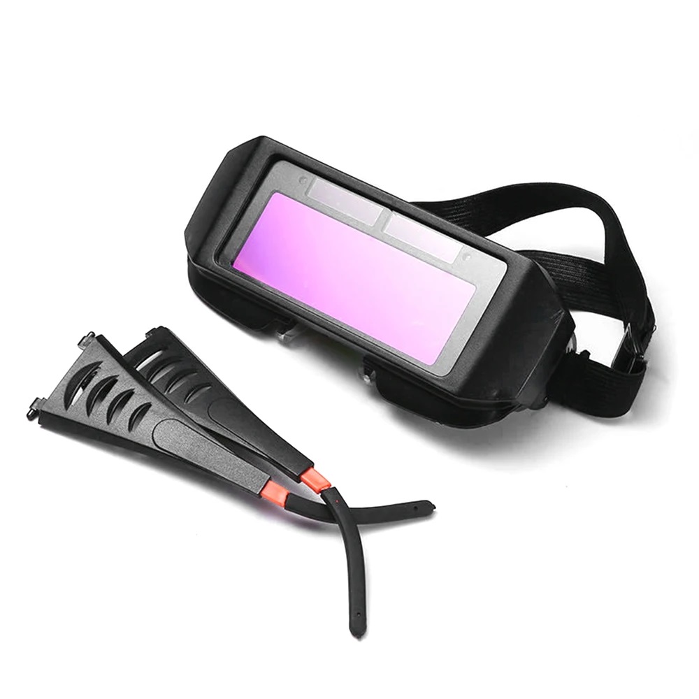 Lente para soldar automático con repuesto y estuche