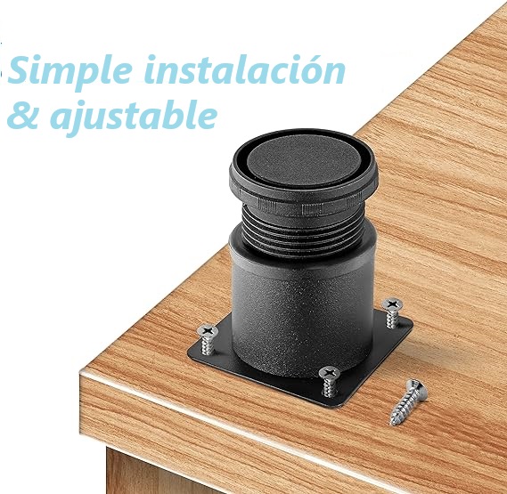 Pata negro de acero inoxidable 50*50mm