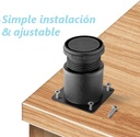 Pata negro de acero inoxidable 50*50mm