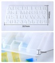 Molde de silicona abecedario y números 357*193MM