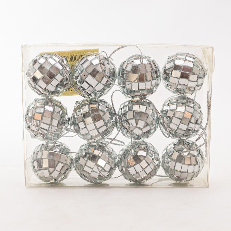 Pelota navideña 12 piezas 3cm