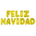Globo letra feliz navidad