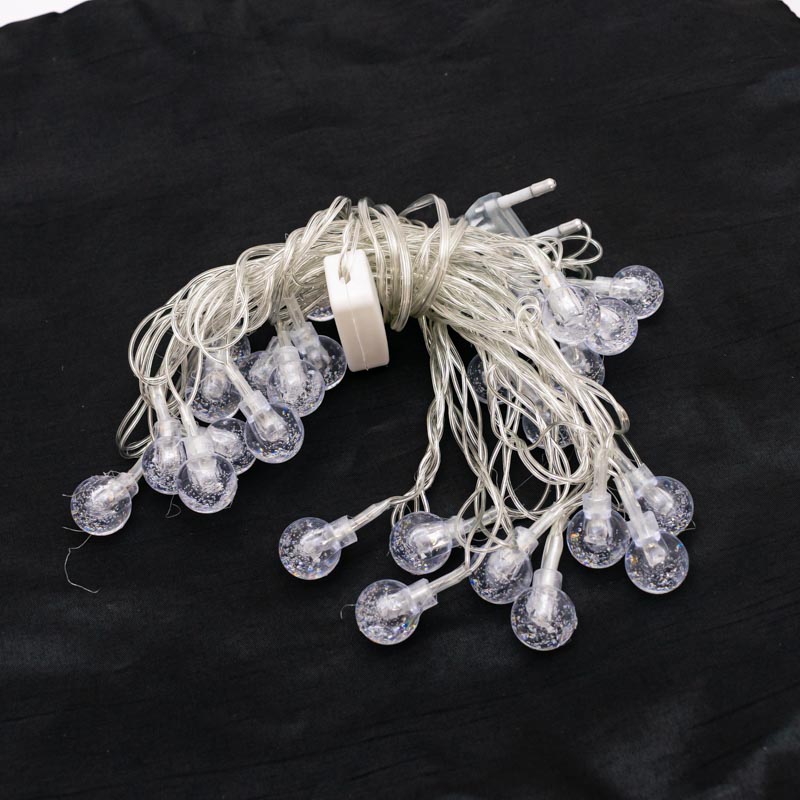 Luz navideño pelotita 28led 5m amarillo
