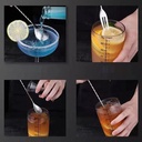 Cuchara de coctel 2 en 1 32cm