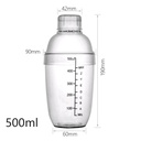 Coctelera de plástico para tragos 500ml