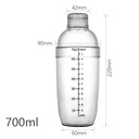 Coctelera de plástico para tragos 700ml