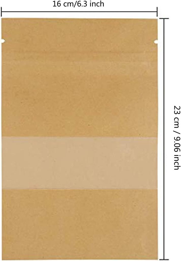 Bolsa de papel kraft 16*23cm 30 piezas