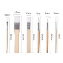 Set de pinceles mango de madera 6pc GIORGIONE