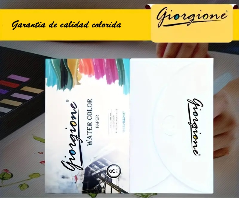 Hoja acuarela 21*12cm 8pc GIORGIONE