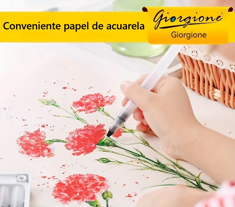 Hoja acuarela 21*12cm 8pc GIORGIONE