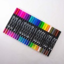 Pincel brush doble punta 24pc GIORGIONE