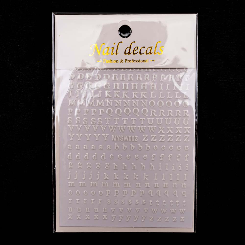 Sticker de letras pequeñas