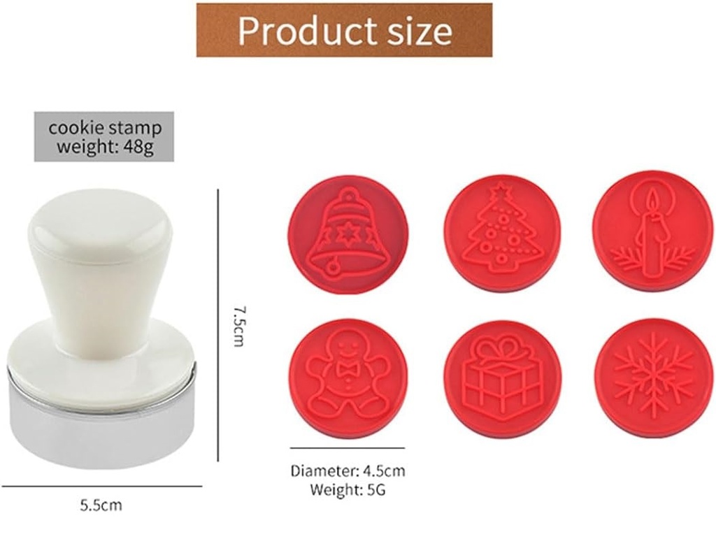 Sellador de galleta diseño navidad 7 piezas