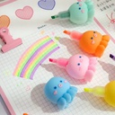 Mini resaltador diseño pulpo 6pc