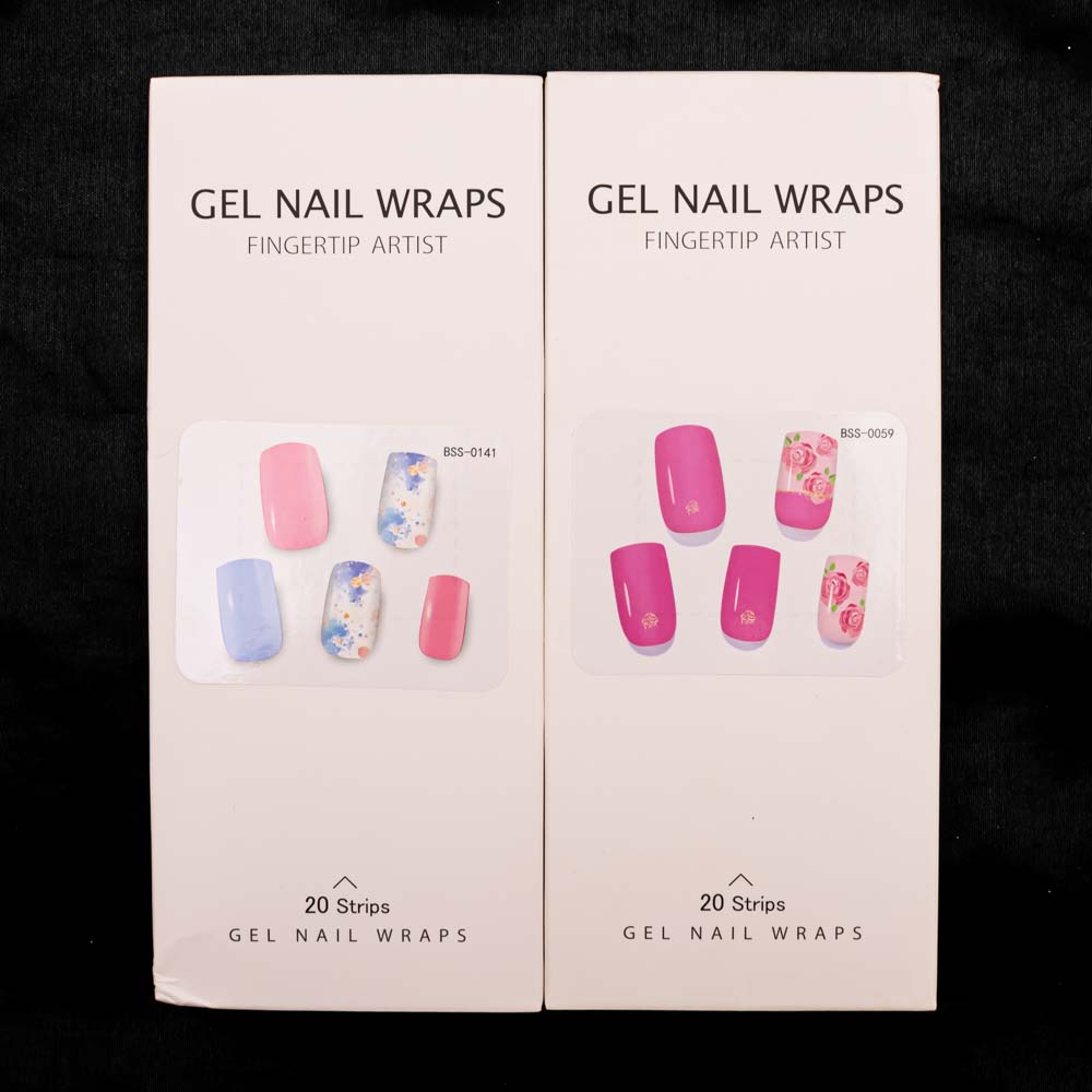 Sticker en gel para secado UV 20pc