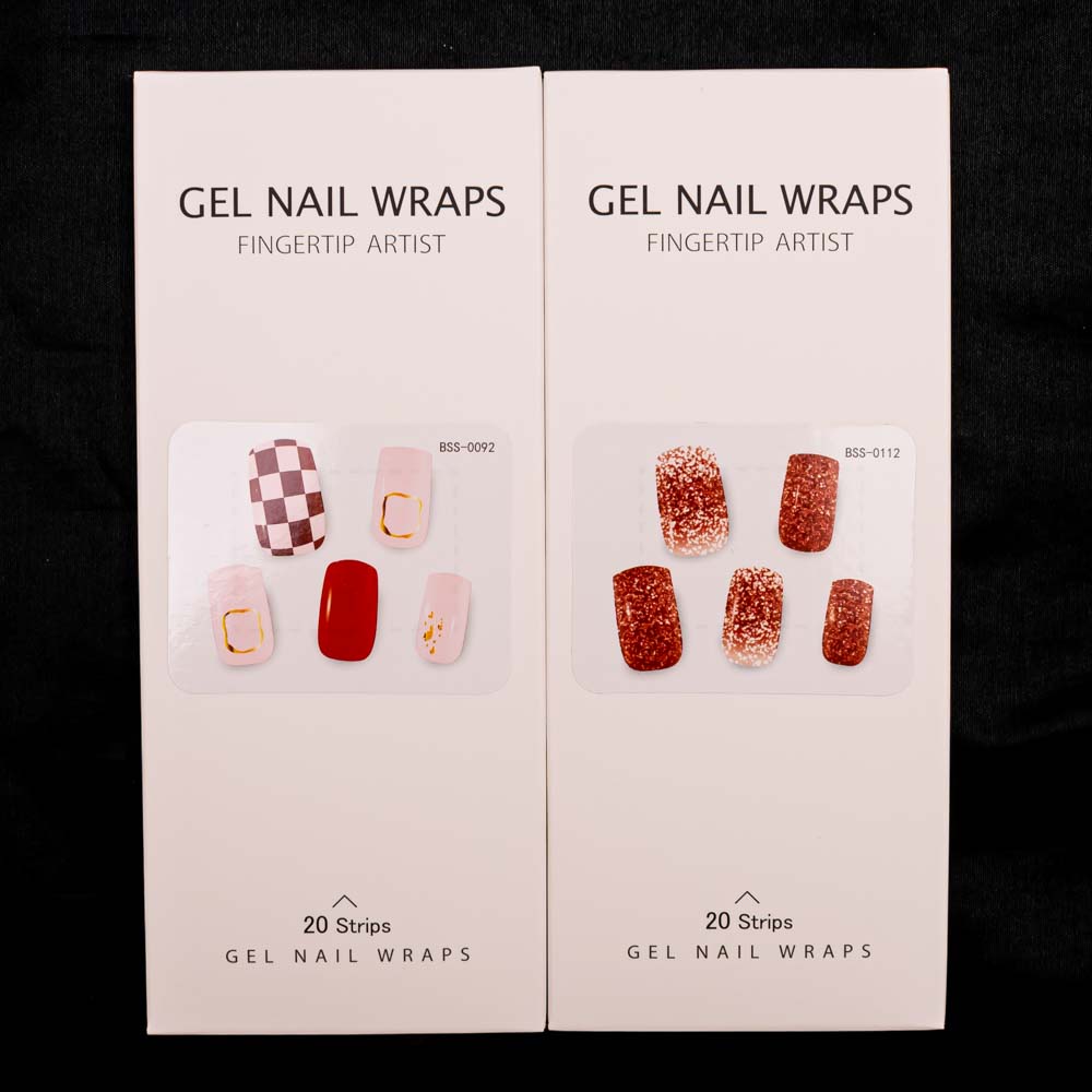 Sticker en gel para secado UV 20pc