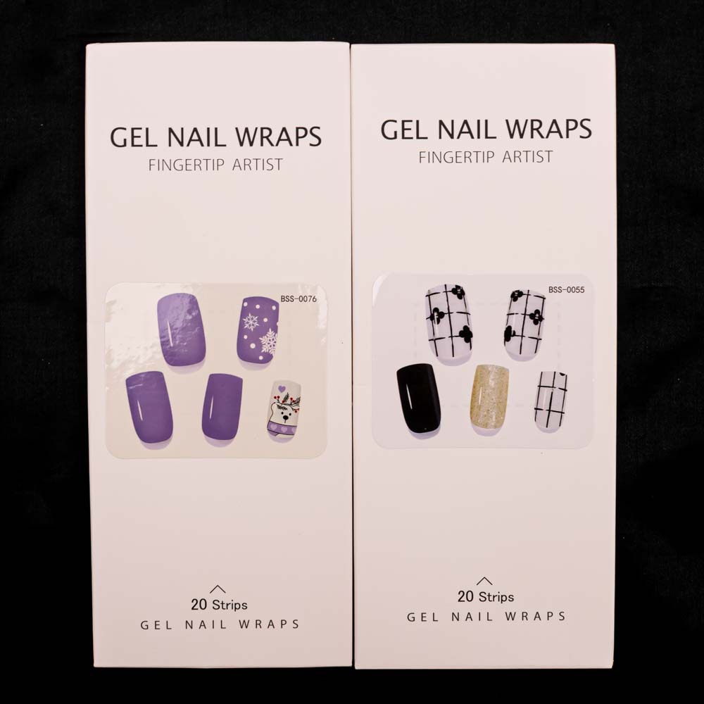 Sticker en gel para secado UV 20pc
