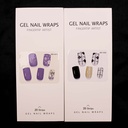 Sticker en gel para secado UV 20pc