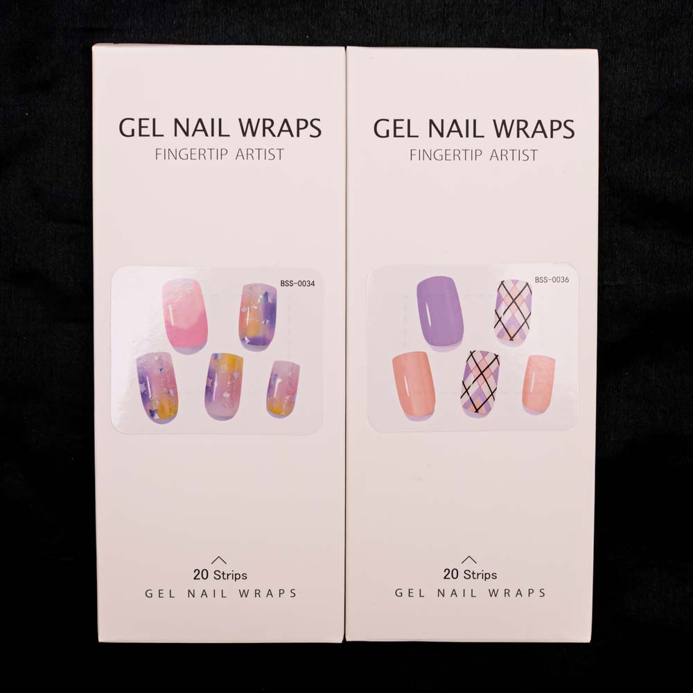 Sticker en gel para secado UV 20pc