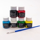 Pintura para vidrio 25ml 6 piezas