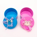 Cajita de metal para baby shower
