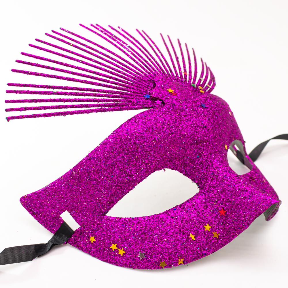 Mascara de carnaval con brillo