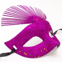 Mascara de carnaval con brillo