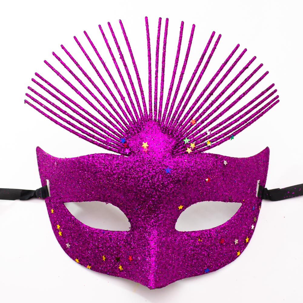 Mascara de carnaval con brillo