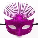 Mascara de carnaval con brillo