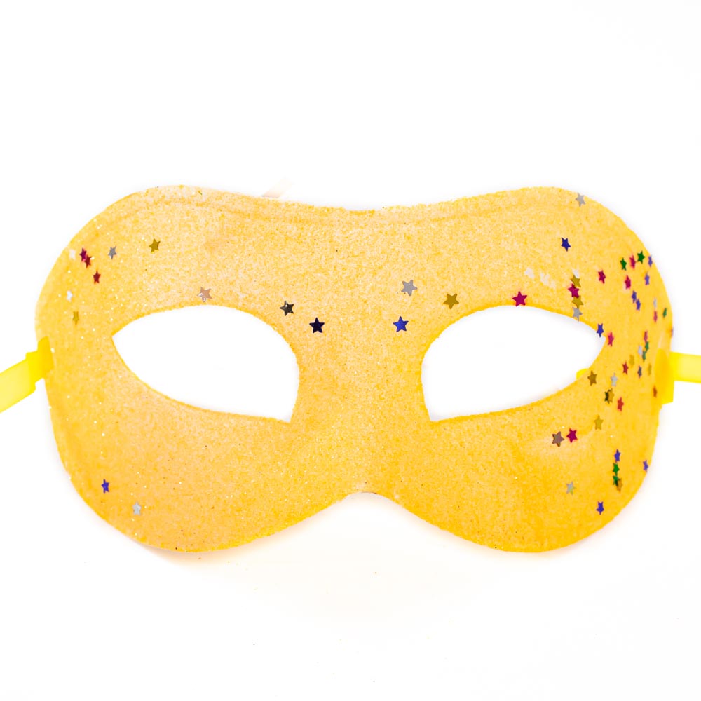 Mascara de carnaval con purpurina