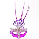Mascara de carnaval con pluma