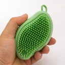 Cepillo de cerdas de silicona con porta jabon