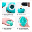 Cepillo de silicona con porta jabon