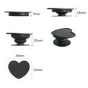Soporte para smartphone forma corazón negro