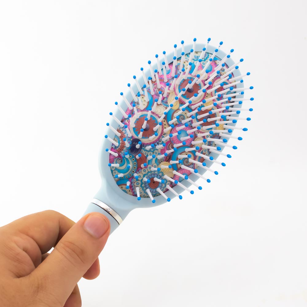 Peine cabeza circular tono pastel