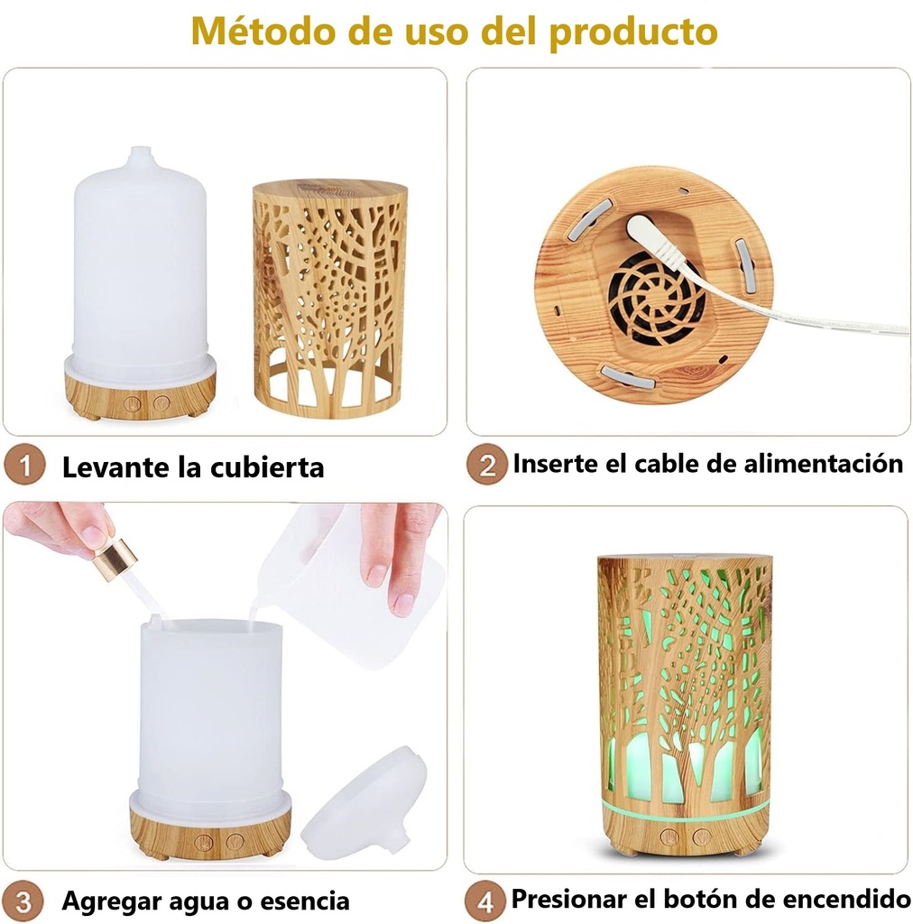 humidificador con luz