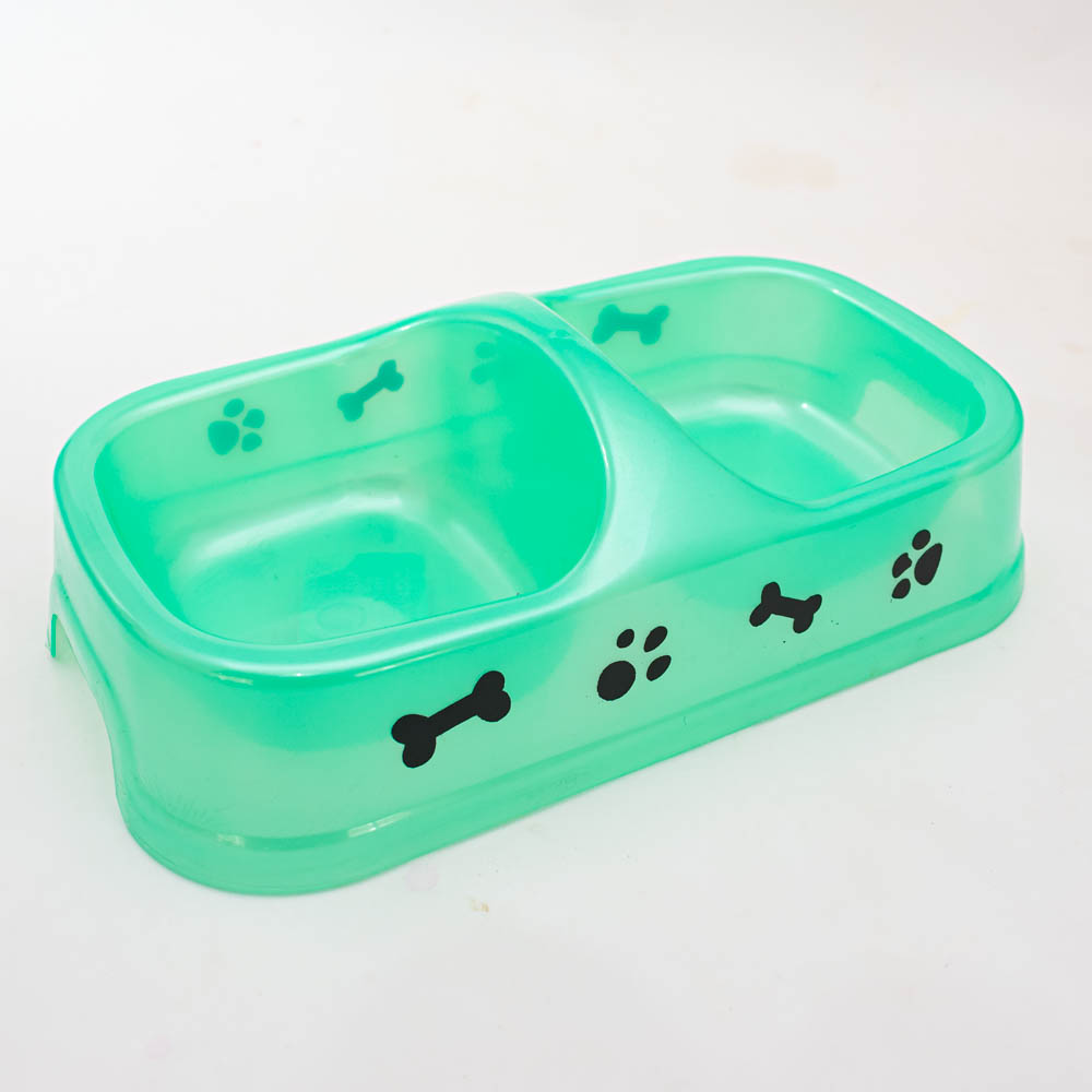 Plato para mascota 2 divisorias 24cm