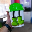 Mini basurero con tapa 17cm