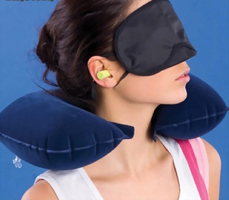 Almohada de cuello inflable