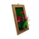 Cuadro de madera con flor