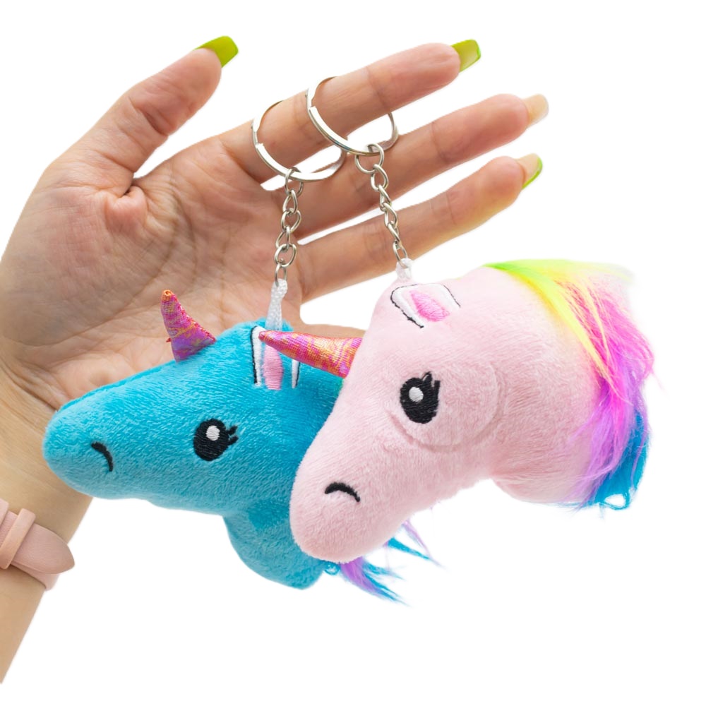 Llavero cabeza de unicornio 9cm Ud.