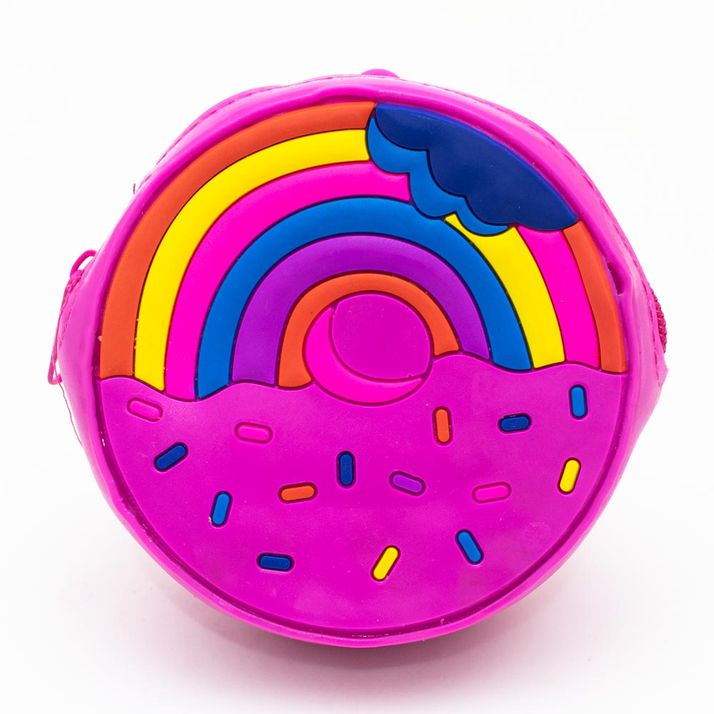 Llavero monedero arcoiris