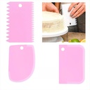 Espátula de plástico para repostería 3ud
